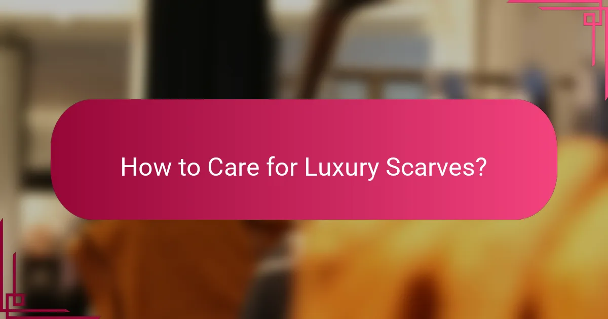 How to Care for Luxury Scarves?