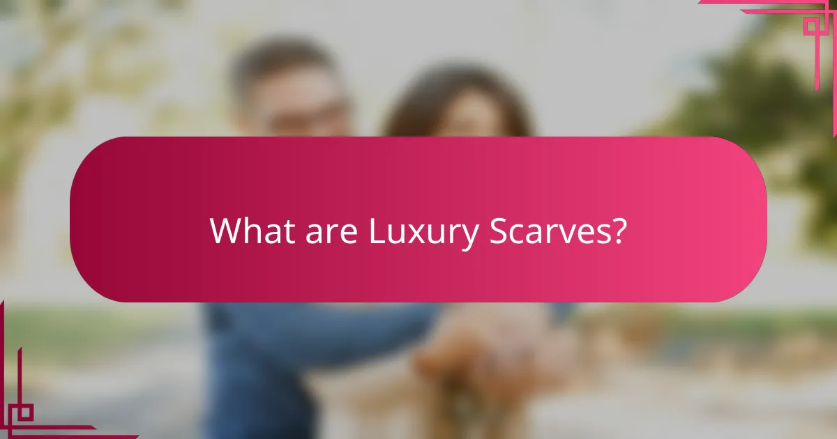 What are Luxury Scarves?