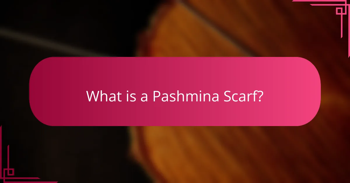 What is a Pashmina Scarf?