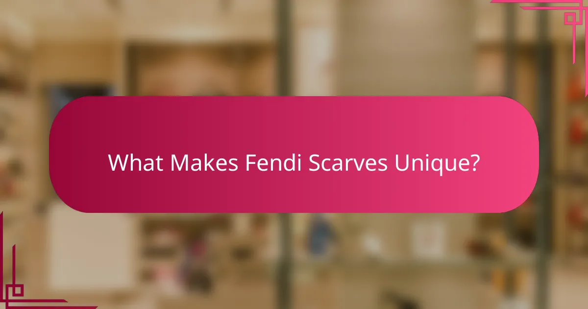 What Makes Fendi Scarves Unique?